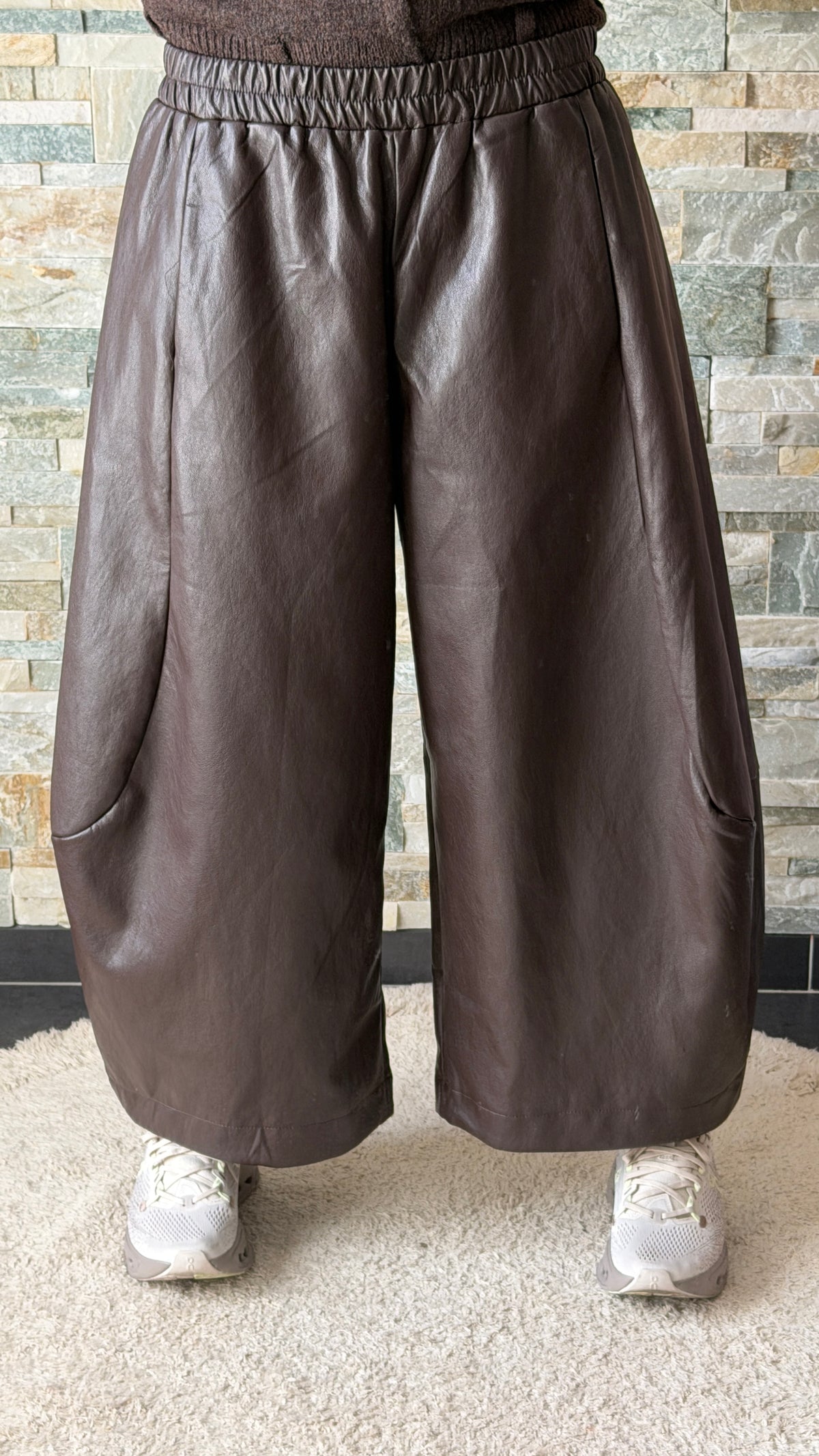 Pantalon ballon simili cuir Choco