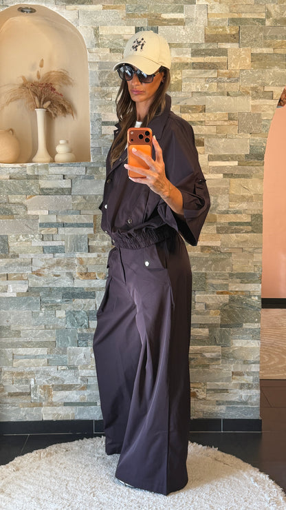 Pantalon wide leg Prune