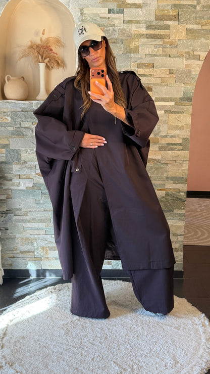 Pantalon wide leg Prune
