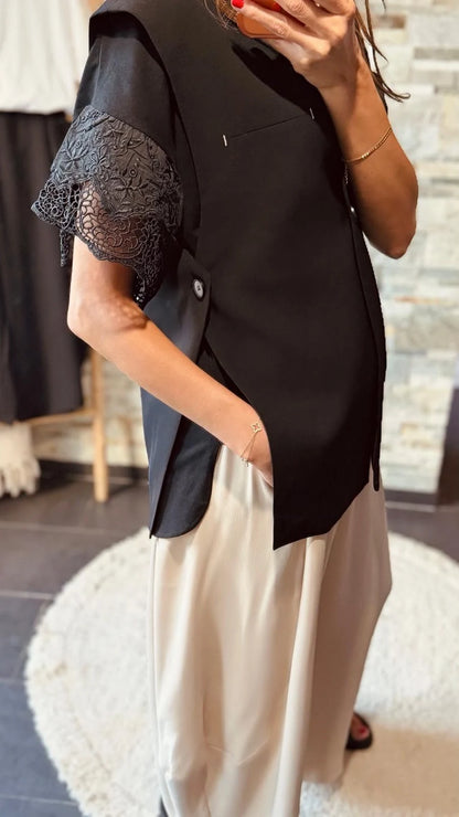 Blazer sans manches Noir