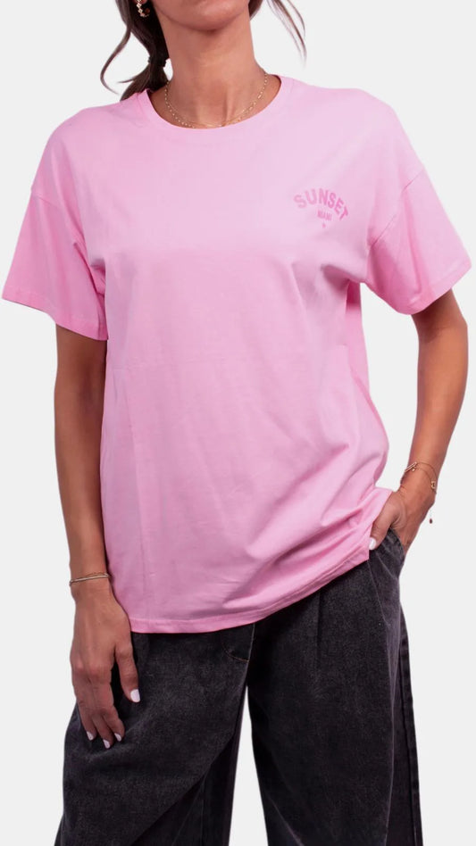 T-Shirt sunset Miami Rose