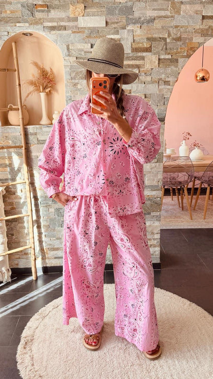 Chemise bandana Rose
