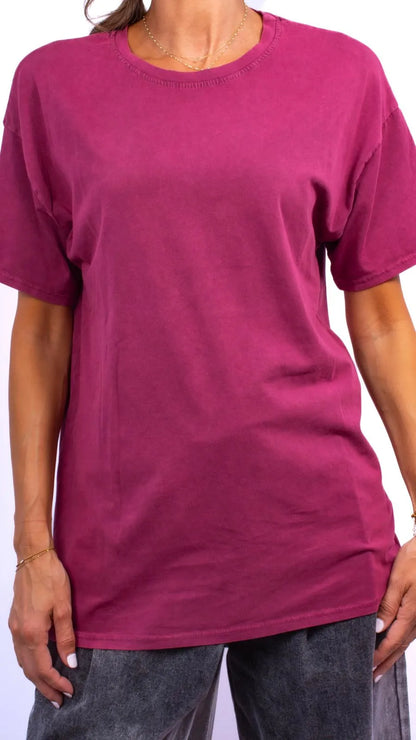 T-Shirt oversize Bordeaux