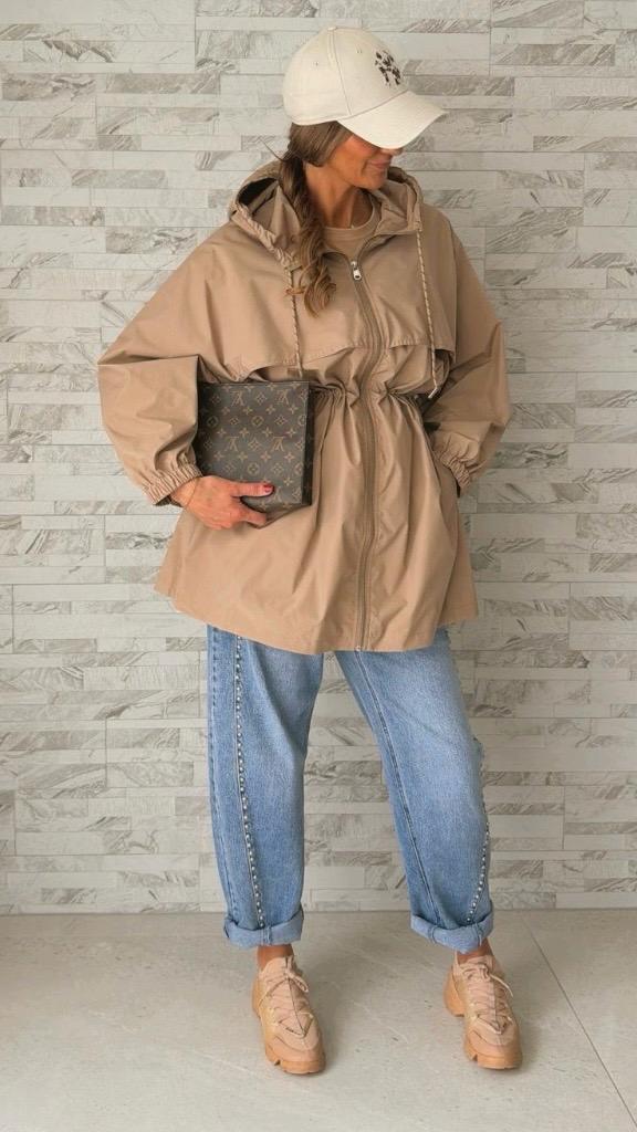 Parka déperlante Kamel
