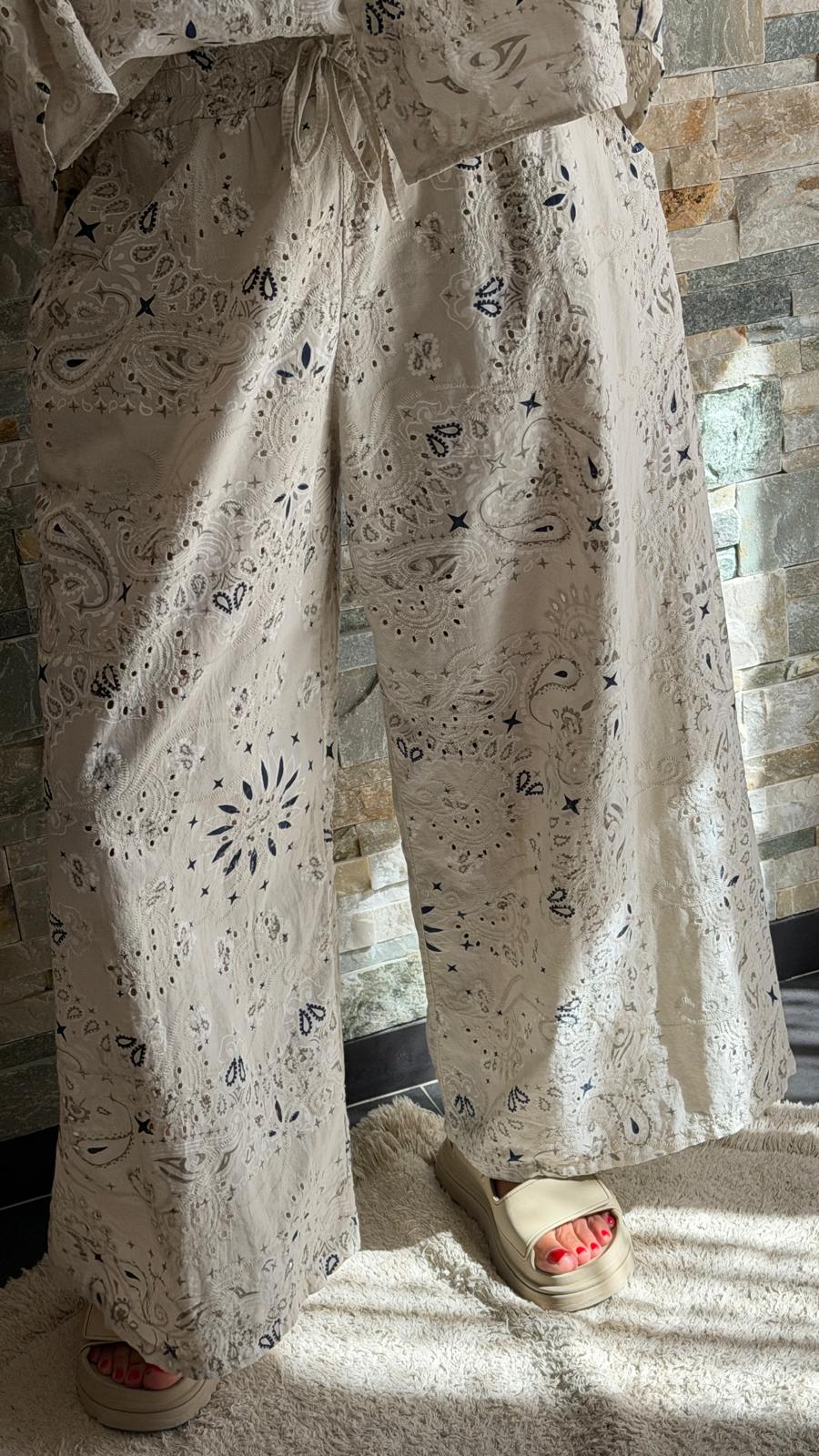 Pantalon bandana Beige