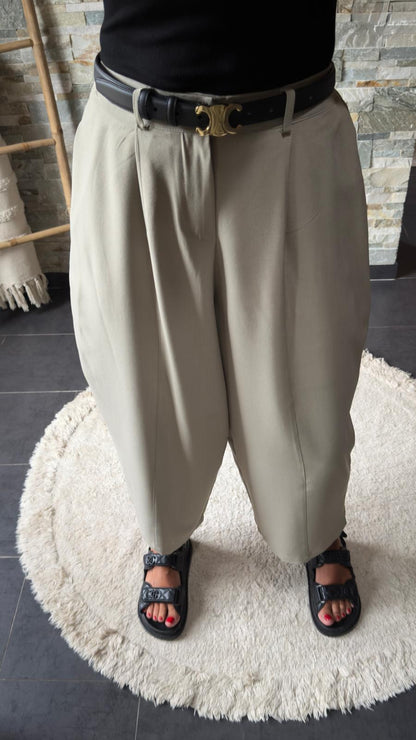 Pantalon 7/8 eme ballon Vert sauge