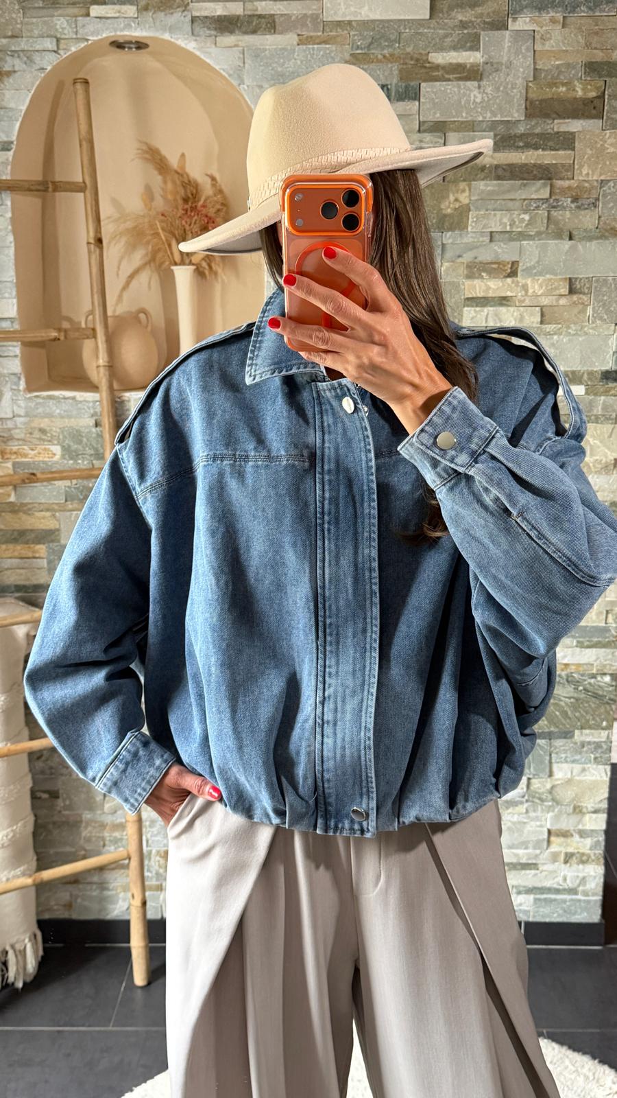 Veste en jean oversize